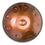 Handpan bronze, gamme B2 hijaz, frequence 432hz, frequence 440hz, hang drum